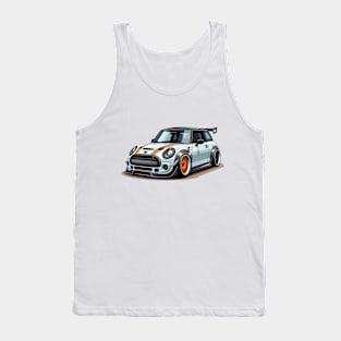 Mini GP Cartoon White Tank Top